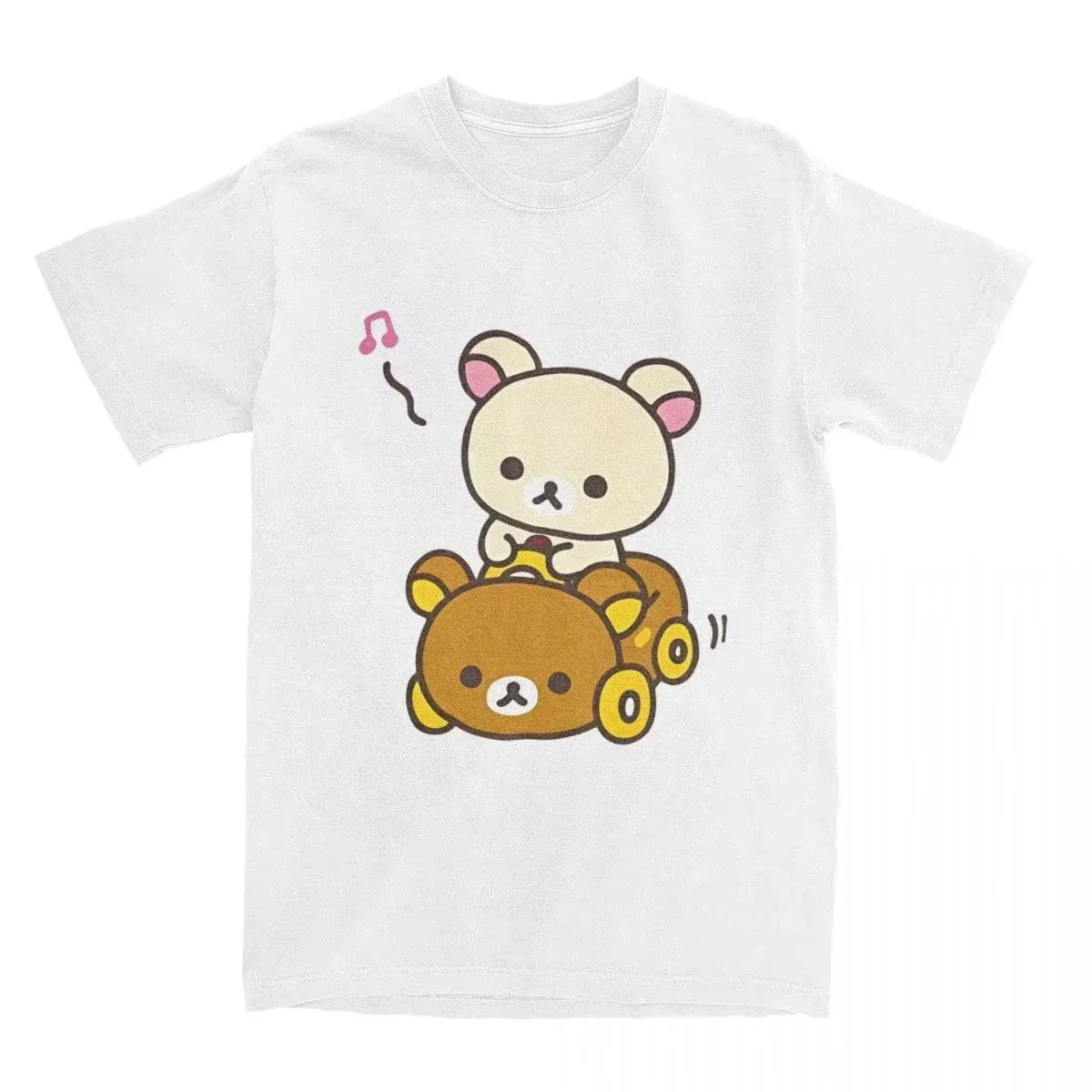 Women's round-neck short-sleeve T-shirt with car hip-hop style, summer short-sleeve T-shirt, streetwear for women